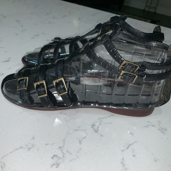 Mossimo Black Buckle Sandals - Picture 2 of 5